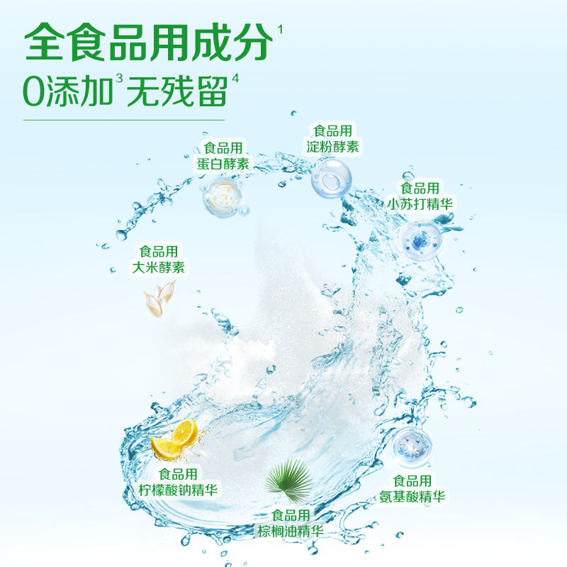 立白智净洗碗机专用天然洗碗粉1kg全成分食品用去油去顽垢除菌净味高清大图