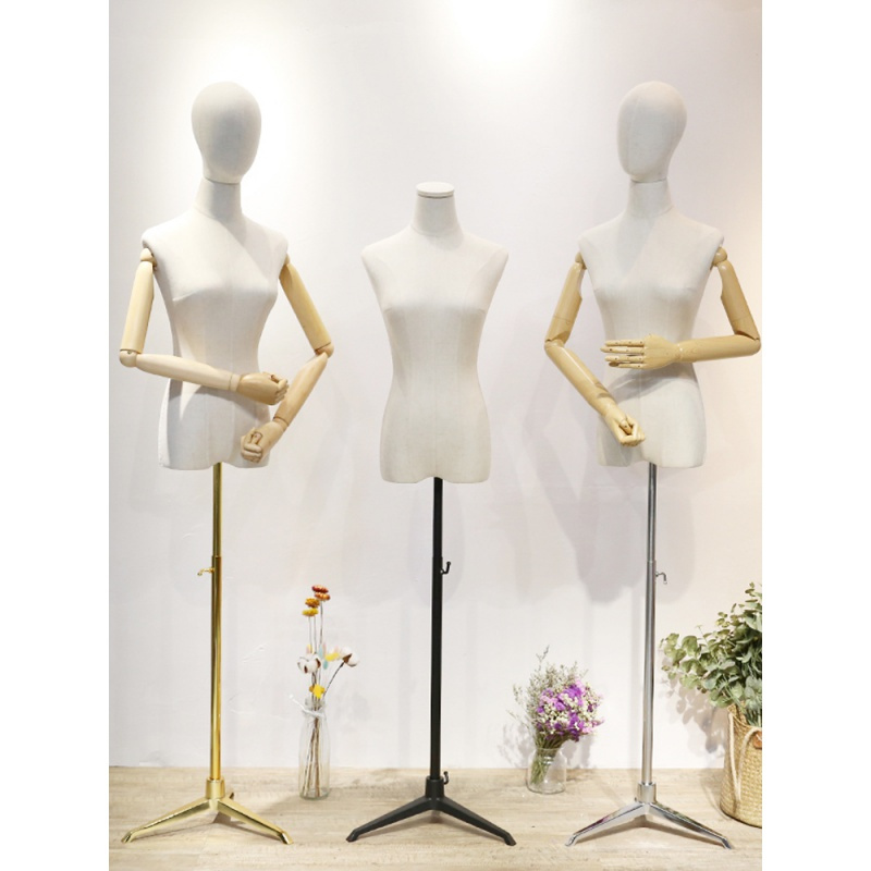 艺可恩服装店模特道具女装橱窗半全身人台衣服展示架假人体婚纱模特