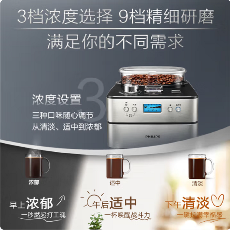 飞利浦全自动咖啡机HD7751/00高清大图