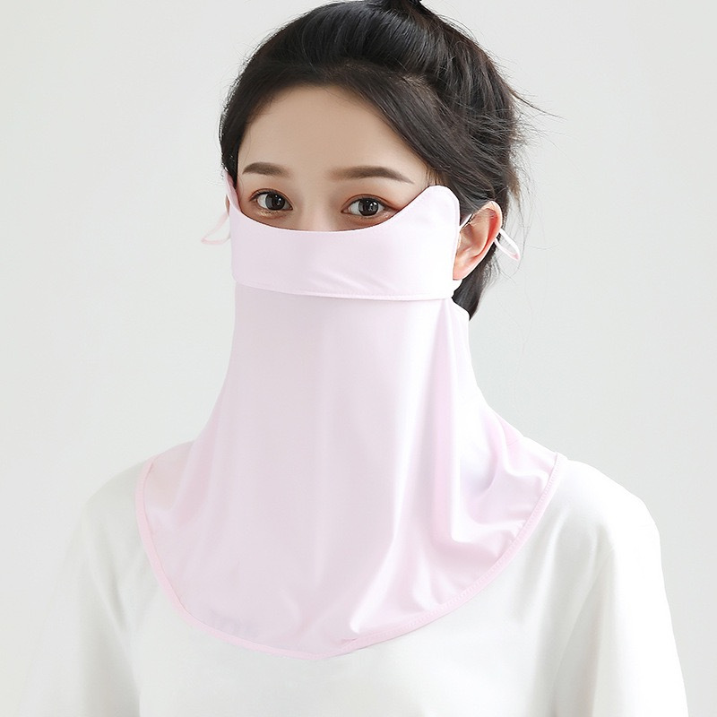 苏宁宜品upf50夏季防晒口罩全脸护颈护眼角女透气防尘防紫外线冰丝