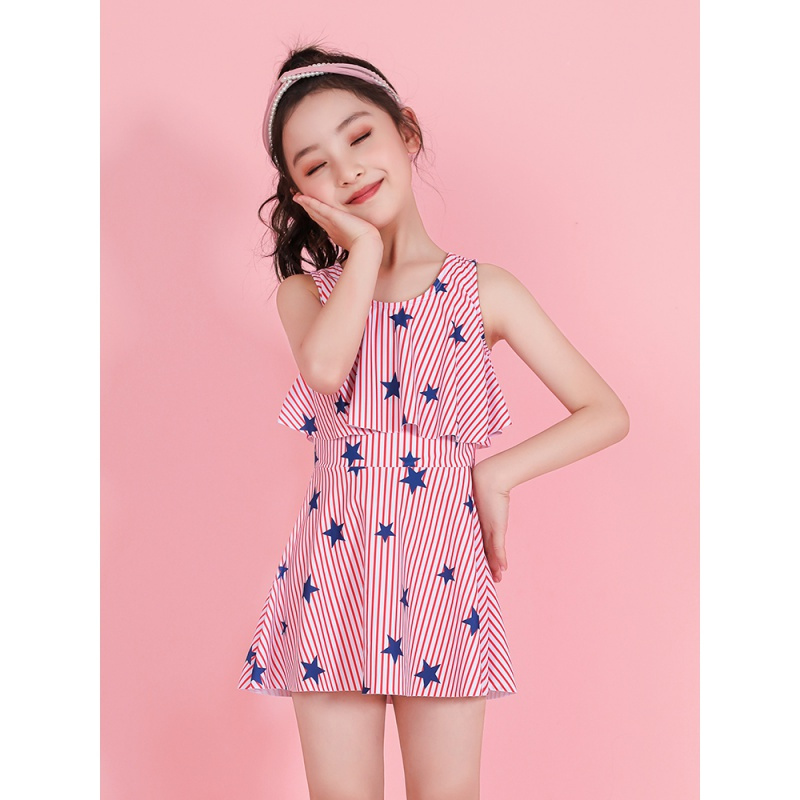 儿童泳衣夏女童小中大童连体游泳衣2022年新款韩国宝宝可爱泳装