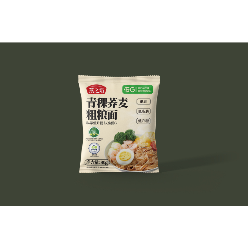 燕之坊低GI青稞荞麦粗粮面80g*10袋
