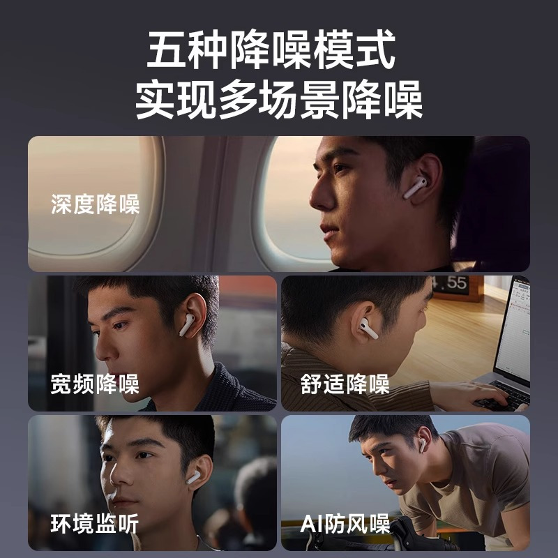 EDIFIER/漫步者花再Evo Pro真无线主动降噪入耳式蓝牙耳机高音质适用华为小米 迷雾粉高清大图