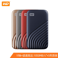 西部数据(WD)固态移动硬盘1TB Type-C便携加密 My Passport随行SSD版 NVMe技术 宇宙蓝