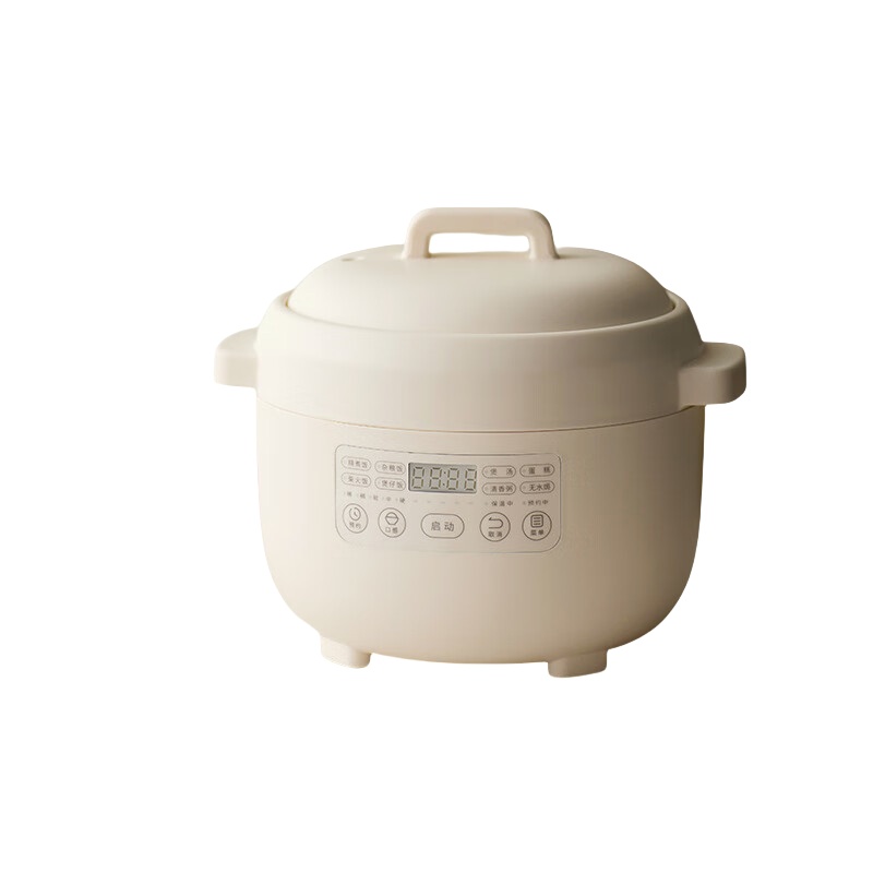 歐萊克 OLK-05-10(1.2L智能电饭煲陶白DFB07001) 电饭煲 迷你1一2人家用小型电饭锅1.2L