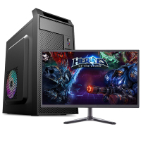 铭能 新11代i7八核/GTX1650独显/16G内存/512G固态 台式机 台式电脑 DIY组装机 组装电脑 家用办公电脑主机 3D设计组装机电脑台式学生游戏电脑+19英寸全套