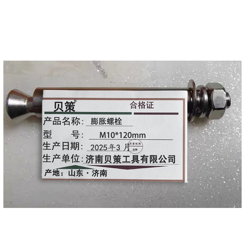 贝策 膨胀螺栓 M10*120mm 个高清大图