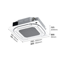 美的 KFR-51QW/BP2DN8Y-D(3) 天花机空调 2匹变频 三级能效 套