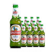 印度进口翠鸟啤酒清爽型拉格Kingfisher330ml*12瓶啤酒
