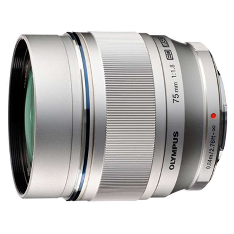 奥林巴斯(OLYMPUS)75mm f1.8广角定焦镜头 微单镜头 银色 奥林巴斯卡口 58mm 远摄定焦高清大图