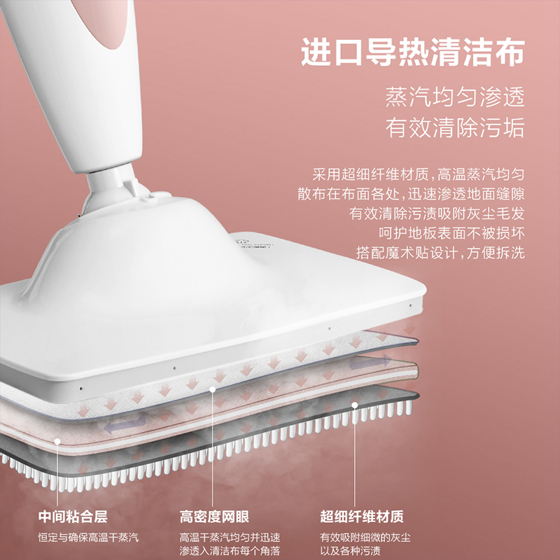 松下蒸汽拖把家用非无线拖地机电动高温蒸汽清洁机MC-S10R蒸汽机