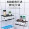 炫黑色【送勺子+标签】 二格食品级调料盒 调料盒厨房收纳壁挂式调料瓶调料罐套装组合味精盒家用调味瓶盐罐
