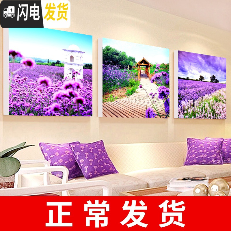 三维工匠钻石画满钻白菜5D贴钻点钻十字绣2019新款客厅简单 【满钻全贴】150X50厘米三幅一起(钻量多30送工具)