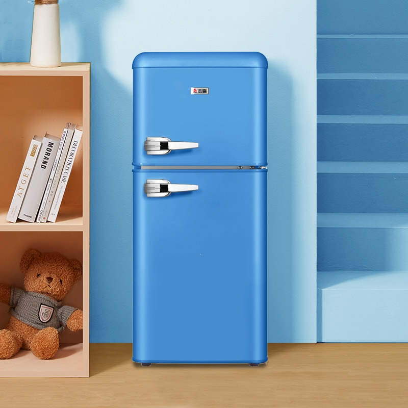 志高(chigo)复古小型家用双开门客厅厨房网冰箱