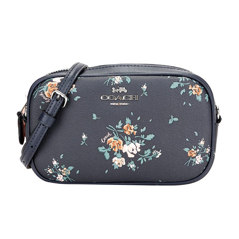 COACH 蔻驰 奢侈品 女士小号印花皮革单肩斜挎包腰包两用包 91179 IMCAH