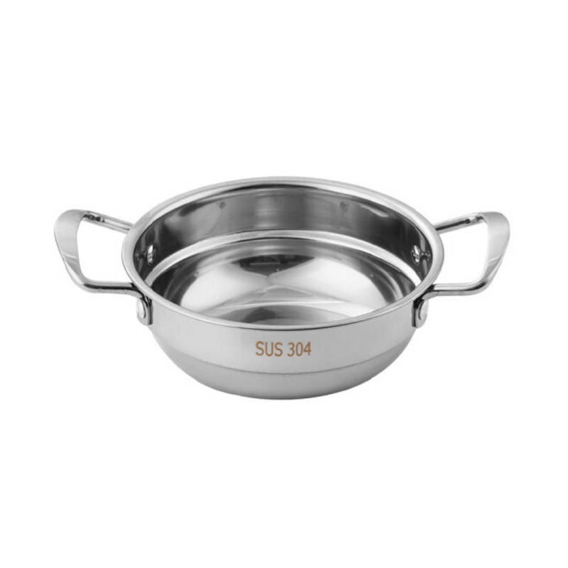 金钥匙 (GOLDEN KEY)火锅16cm 304不锈钢自助小火锅酒精炉干锅 GK-T16K7F
