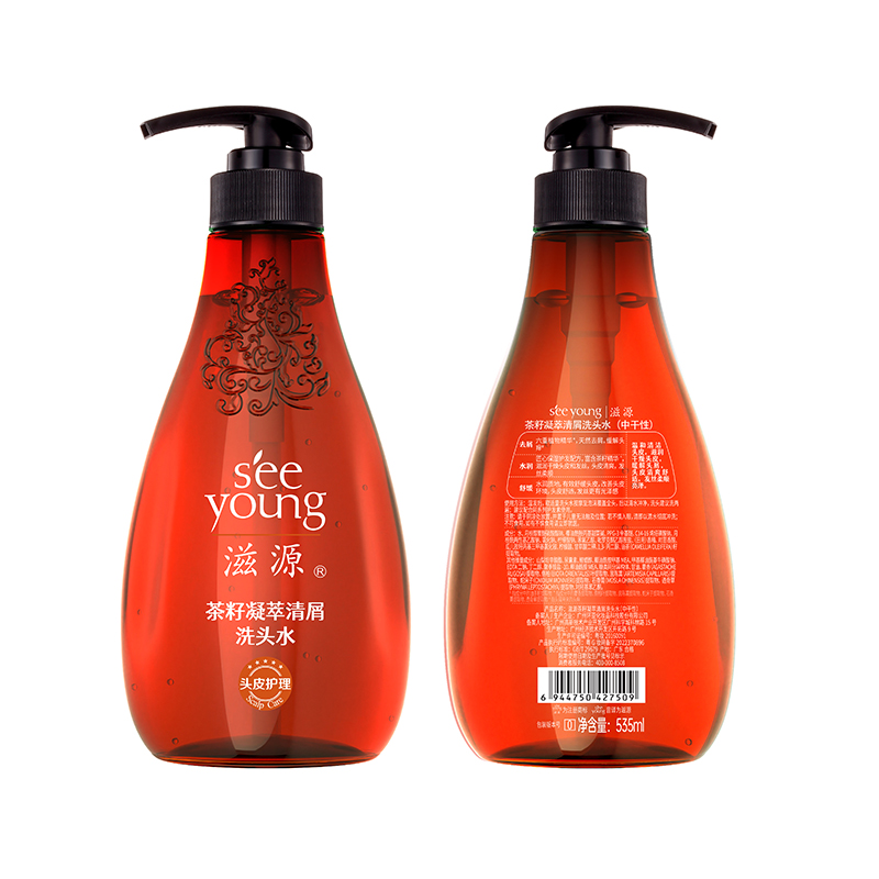 滋源茶籽凝萃清屑洗头水535ml(中干性)/瓶