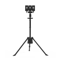 晫安联 ZM6006 DC22.2V 100W 5700K IP66 2.2m LED 多功能移动全景照明系统 黑色