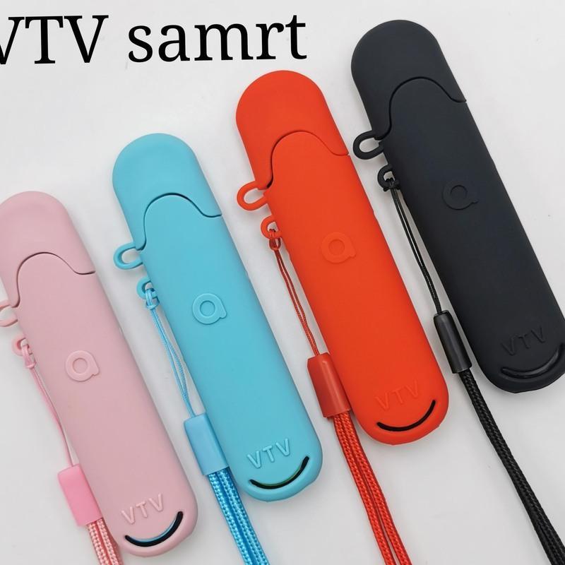 vtv迷你套红色+编织挂绳 VTV迷你版保护套sanrt防尘皮套挂绳挂链硅胶嘴套潮牌卡通mini外壳