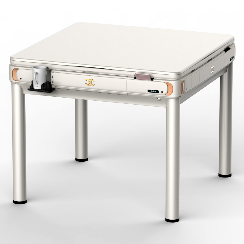 沃盛全自动发牌机家用电动式扑克机餐桌两用有标配盖板圆弧型宽约110