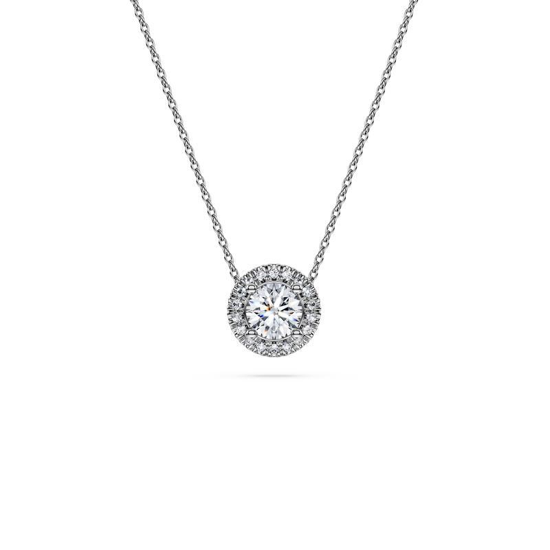 Swarovski永恒光环单石吊坠 Eternity系列闪亮钻石点缀精致优雅 白金项链
