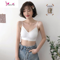 韩版性感文胸小胸吊带法式内衣少女平胸美背薄款无钢圈裹胸抹胸女 FISH BASKET胸罩