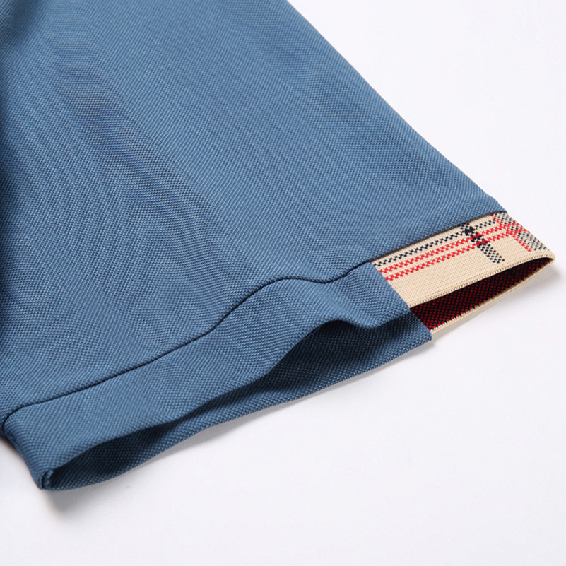 专柜2024夏季新款桑蚕丝男士t恤polo衫有领休闲大码半袖体血上衣高清大图