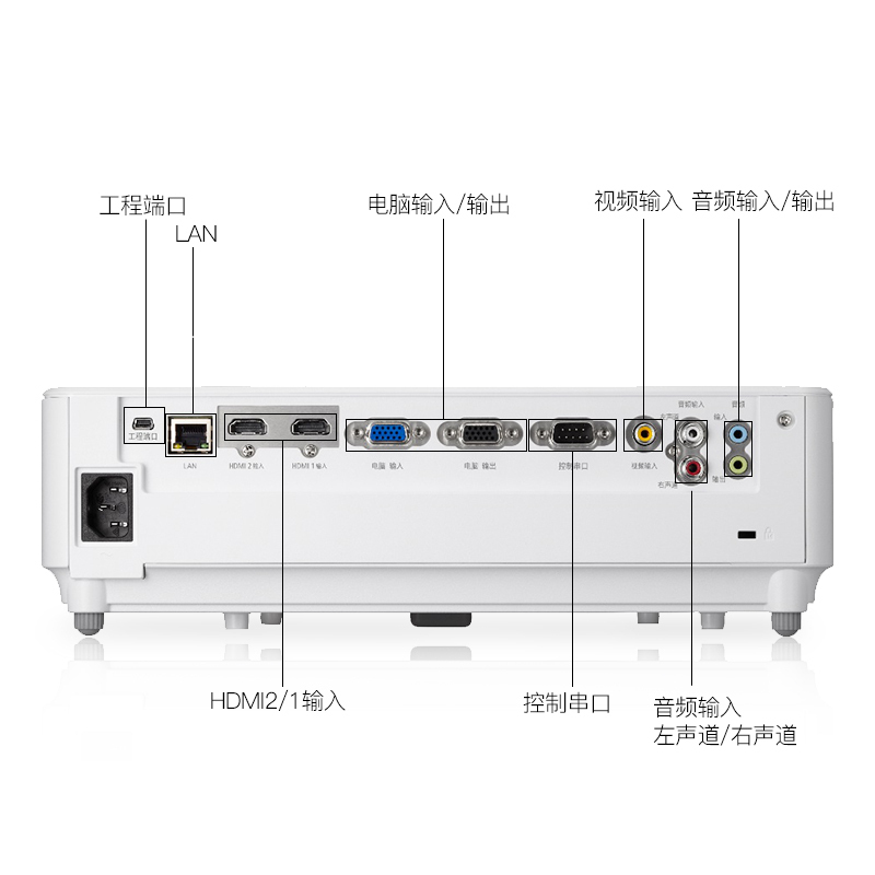 日本电气(NEC)NP-V333W+DLP商务教育办公便携投影机教学会议培训投影蓝光3D家庭影院家用高清投影仪(3300流明WXGA宽屏) 分辨率