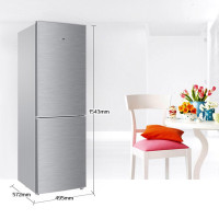 海尔（Haier）185升 BCD-185TMPQ小型家用静音直冷双门冰箱低温补偿经济实用电冰箱 银