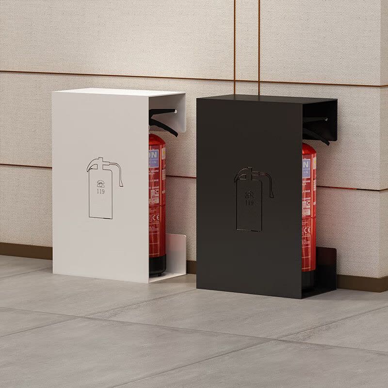 鸣固 灭火器箱子罩子空2只装收纳干粉器材陈列3-5公斤 D款红色烤漆款图片