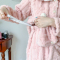 秋冬加厚 3D提花绒 孕妇睡衣女产妇哺乳喂奶月子服家居服莎丞