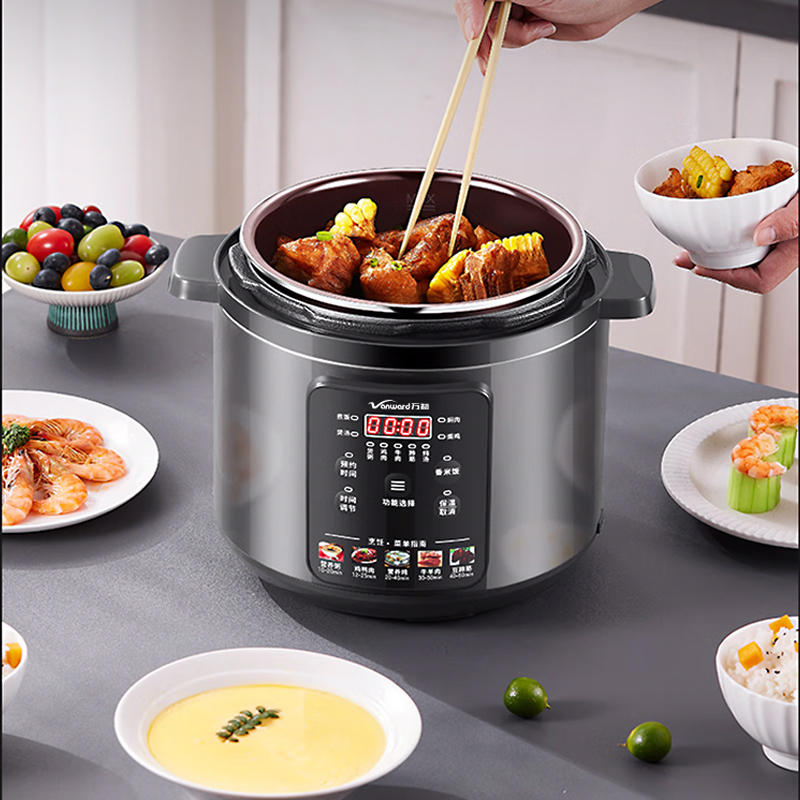 万和(Vanward)电压力锅家用 多功能饭煲智能烹饪机 双胆 多功能电压力锅5L YLG-ZX805