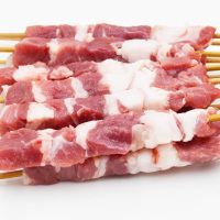 【中华特色】包头馆 福尼斯正宗内蒙古羊肉串 烧烤食材半成品 羔羊后腿大肉串20串装360g 华北