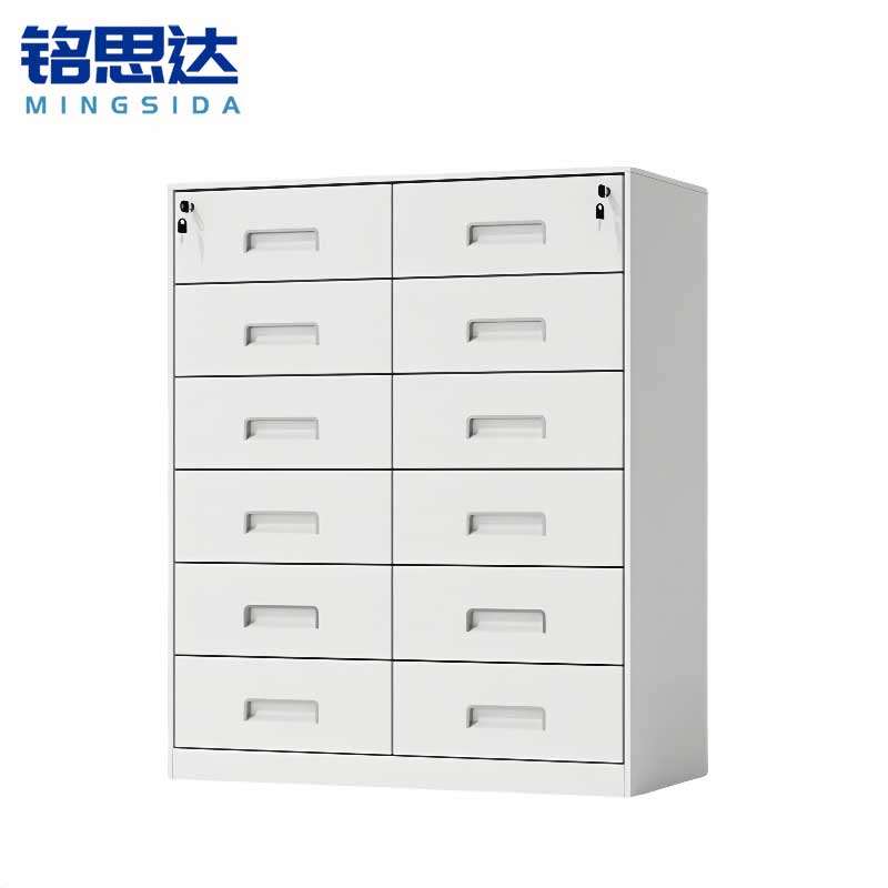 铭思达钢制抽屉柜十二斗台高清大图