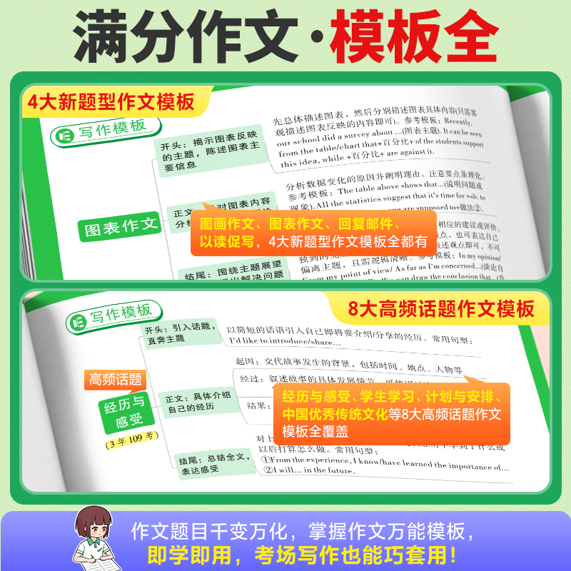 英语❤名校模考满分作文·第4辑[2024新版] 初中通用 [正版]英语满分作文2024初中英语作文书七八九年级上册下册范