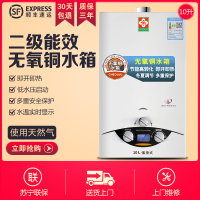 (CHEOUJU )10升强排式燃气热水器 使用天然气热水器 JSQ20-A 无氧铜水箱 二级节能 苏宁联保 上门安装