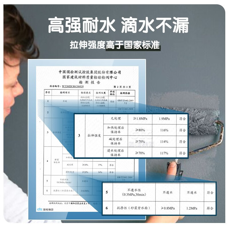 多乐士(Dulux)易饰乐220彩色柔性防水涂料 柔韧抗裂 阳台卫生间防水浆料A220 室内高强耐水-18KG