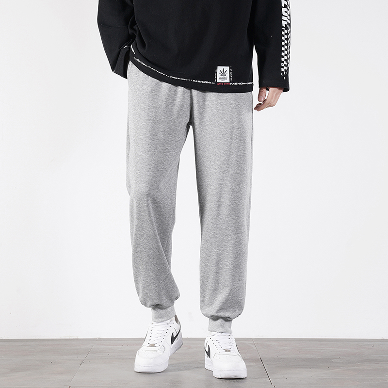 mgyr运动裤男生裤子宽松休闲春秋款灰色春季长裤篮球美式卫裤户外休闲