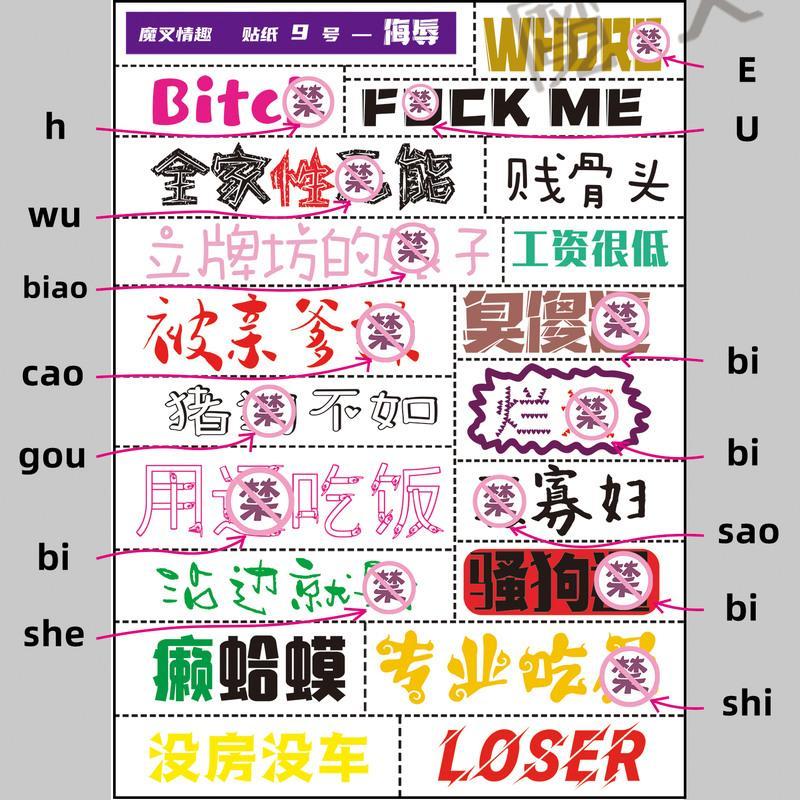 吉祥小炮sm用品吉祥小炮情趣纹身贴女性私处男污字贴纸调教女奴羞辱sm调情中出诱惑9号 侮辱 价格图片品牌报价 苏宁易购大黄蜂成人用品专营店