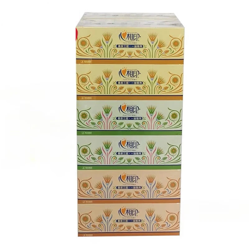 心相印90抽盒装抽纸3层6盒/提Ft18090