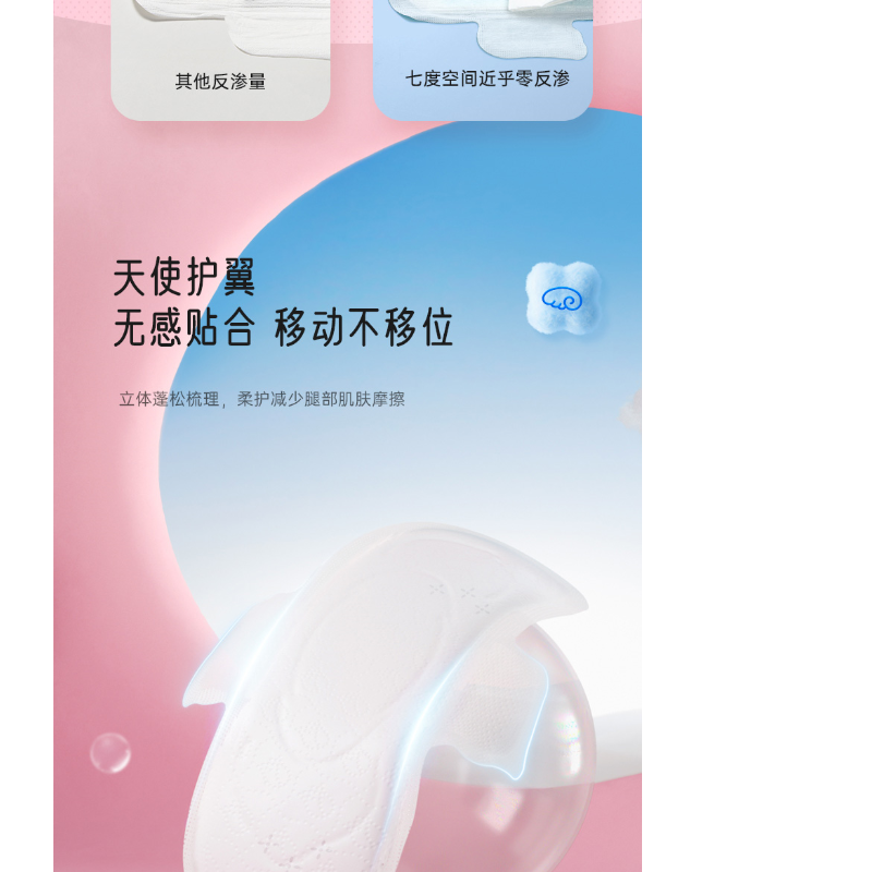 七度空间优雅系列超薄338mm*8片*5包(40片夜用组合)高清大图