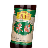 上海鼎丰 陈酿米醋500ml 老陈醋 100%纯粮酿造 醋香浓郁 零添加剂 零防腐剂