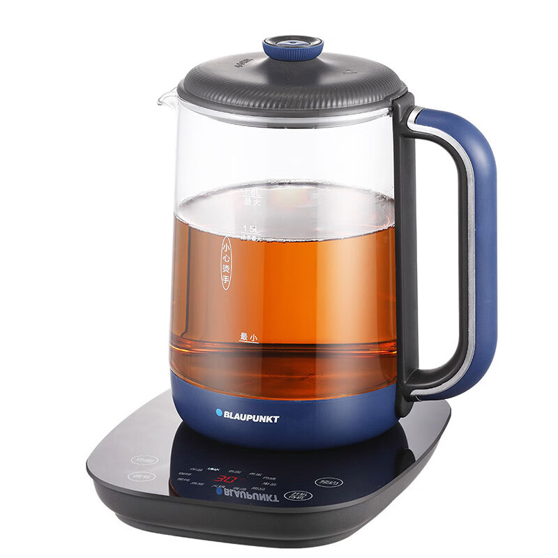 蓝宝(BLAUPUNKT)养生壶煮茶器花茶壶烧水壶恒温水壶 BP-YS818P 墨蓝星辰 1.8L