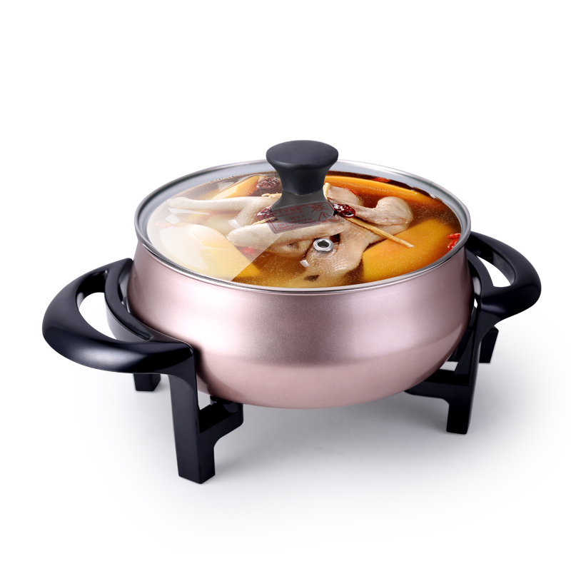 电火锅多功能电锅家用电热锅火锅锅大号电热锅电煮锅电炒锅不粘锅