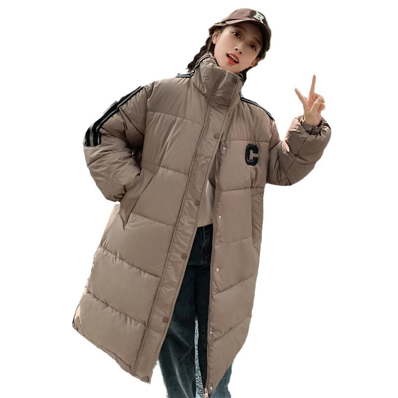羽绒棉衣棉服女2023年冬季新款韩版宽松中长款过膝面包服棉袄外套