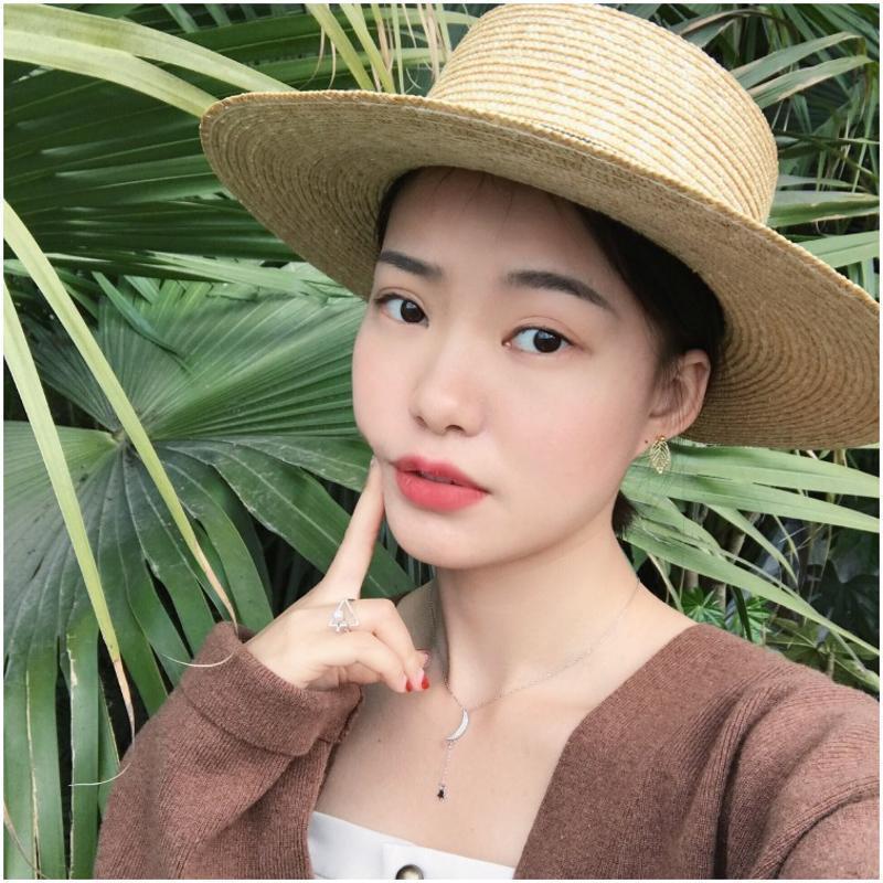 日韩国气质简约个性小清新金色树叶小叶子耳钉耳环女款耳饰品R4195233送女朋友七夕情人节礼物