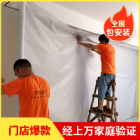 简约现代无缝墙布素色纯色北欧轻奢风格亚麻壁布全屋卧室客厅背景墙2022新款