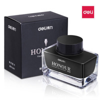 得力(deli)S636 非碳素型钢笔墨水[2瓶装]30ML/瓶 黑色