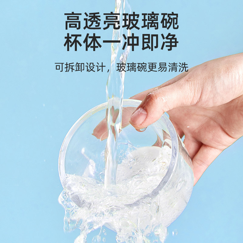 捣蒜泥神器家用电动小型搅碎器姜蒜末粉碎器拉蒜捣蒜器全自动商用 100ML特惠款+绞肉绞蒜+送档板