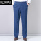 HLCOMAN中老年人男士牛仔裤款爸爸裤子松紧腰款中年男裤加绒加厚